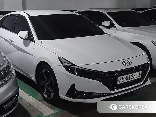 Hyundai Avante (CN7) 2020 Белый из Кореи