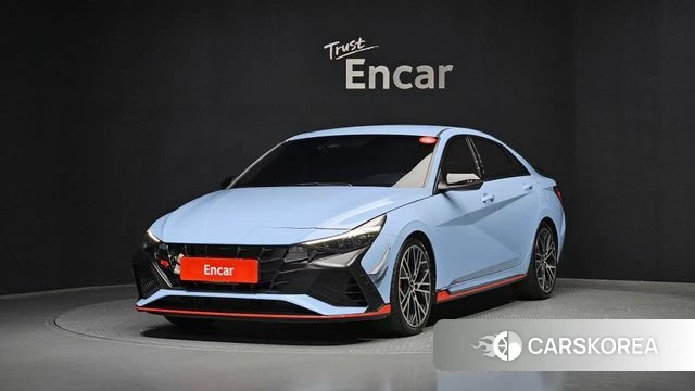 Hyundai Avante (CN7) 2022 Небесно-голубой из Кореи