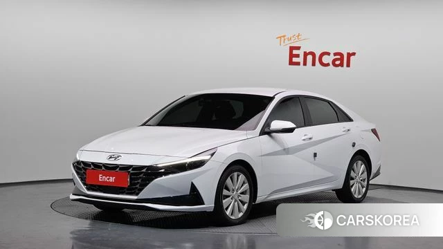 Hyundai Avante (CN7) 2021 Белый из Кореи