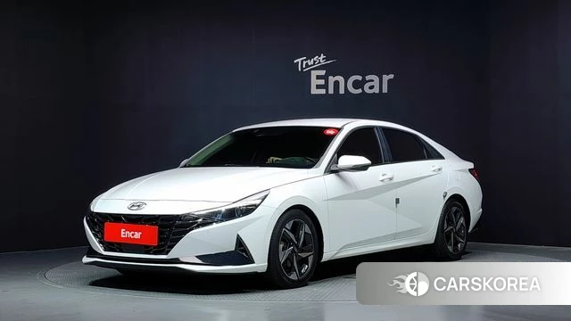 Hyundai Avante (CN7) 2020 Белый из Кореи