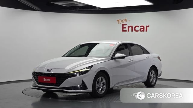 Hyundai Avante (CN7) 2021 Белый из Кореи