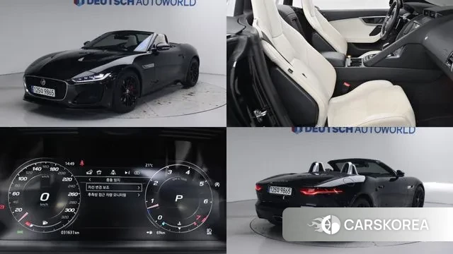 Jaguar F-TYPE 2021 Черный из Кореи