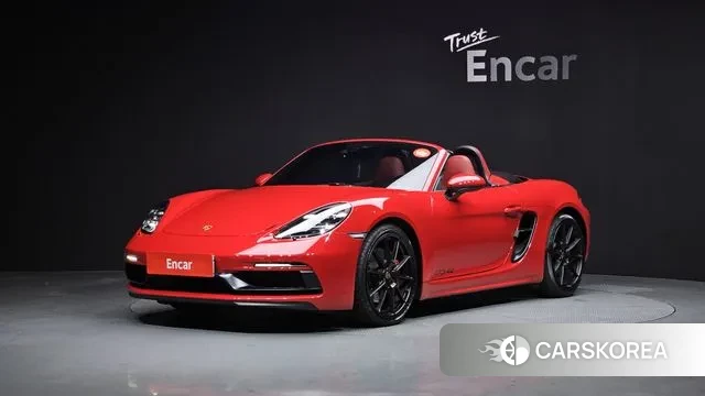 Porsche 718 Boxster 2021 Красный из Кореи
