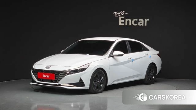 Hyundai Avante Hybrid (CN7) 2021 Белый из Кореи