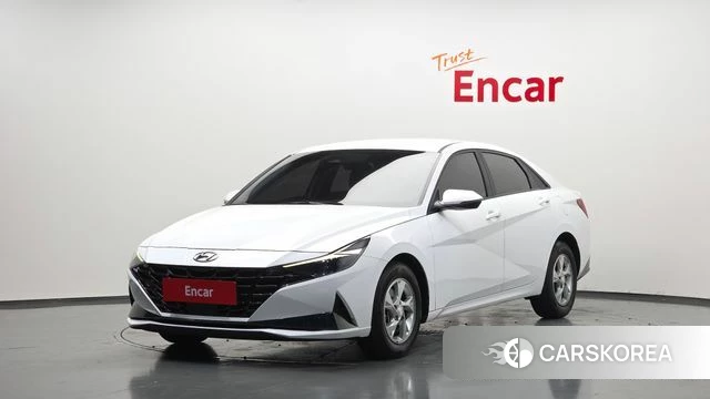 Hyundai Avante (CN7) 2021 Белый из Кореи