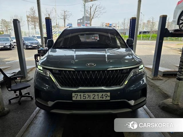 Kia Carnival 4th generation 2021 Небесно-голубой из Кореи