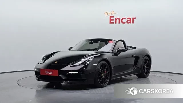 Porsche 718 Boxster 2023 Черный из Кореи