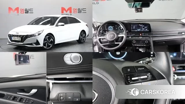 Hyundai Avante (CN7) 2021 Белый из Кореи