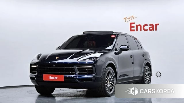 Porsche Cayenne (PO536) 2021 Черный из Кореи