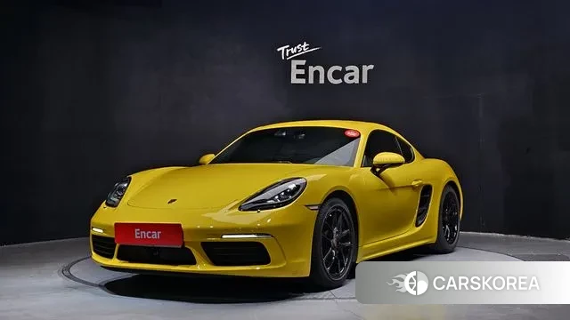 Porsche 718 Cayman 2020 Желтый из Кореи