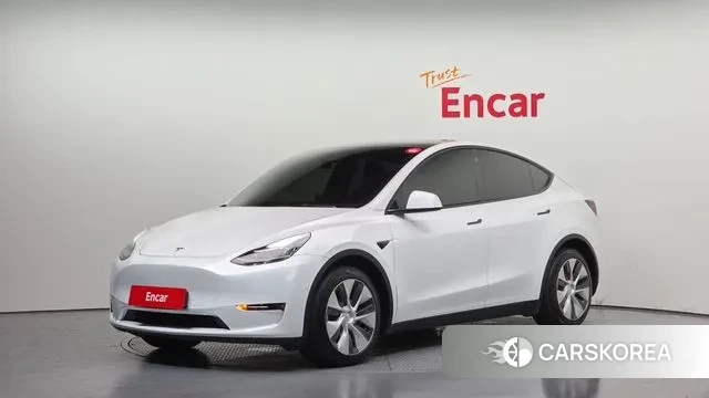 Tesla Model Y 2021 Белый из Кореи