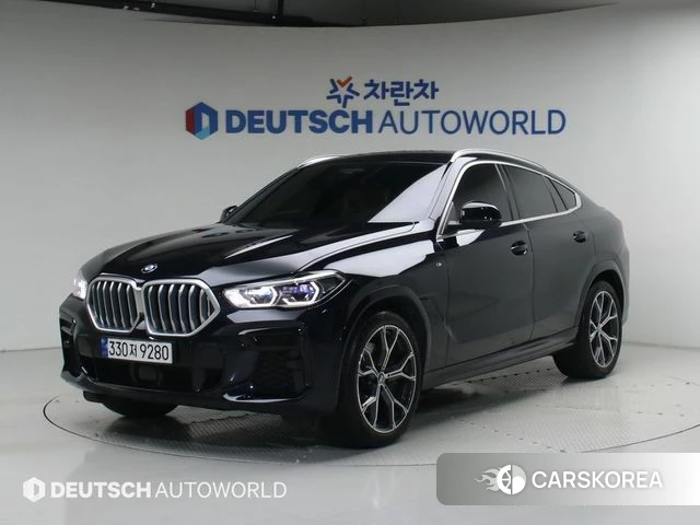 BMW X6 (G06) 2023 Черный из Кореи