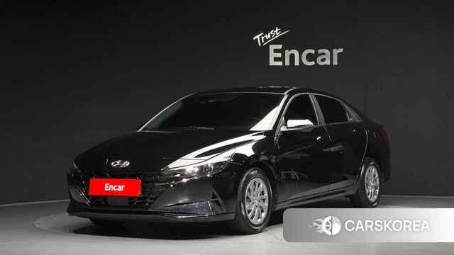 Hyundai Avante (CN7) 2021 Черный из Кореи