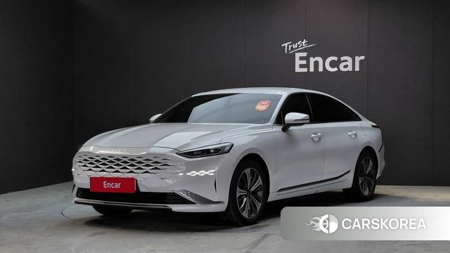 Kia K8 Hybrid 2023 Белый из Кореи