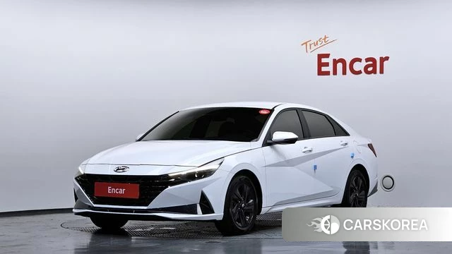Hyundai Avante Hybrid (CN7) 2022 Белый из Кореи