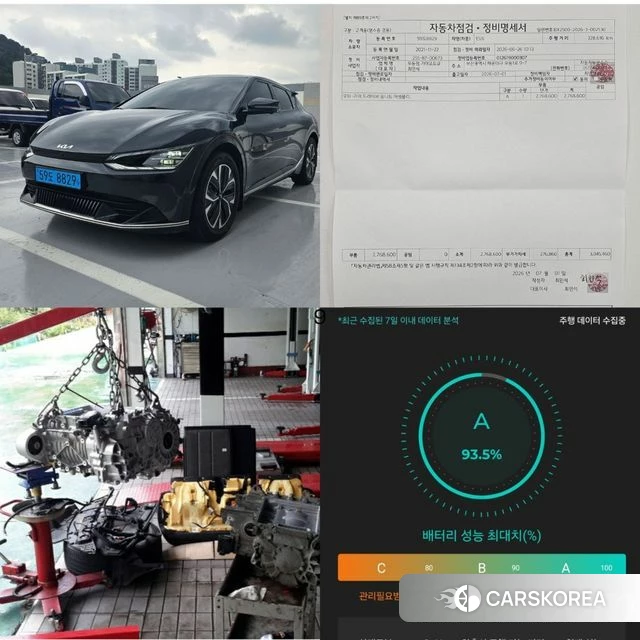 Kia EV6 2021 Синий из Кореи