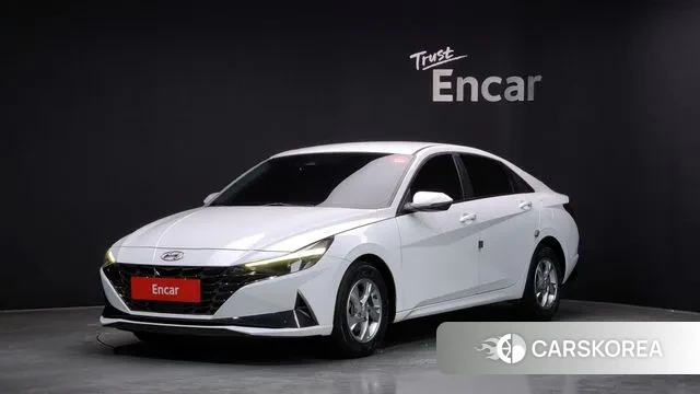 Hyundai Avante (CN7) 2021 Белый из Кореи