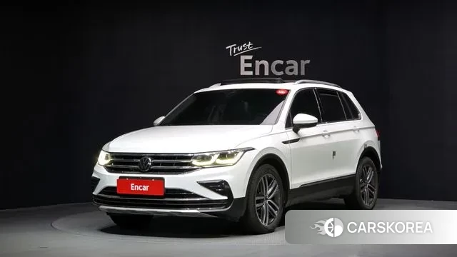 Volkswagen Tiguan Allspace 2022 Белый из Кореи