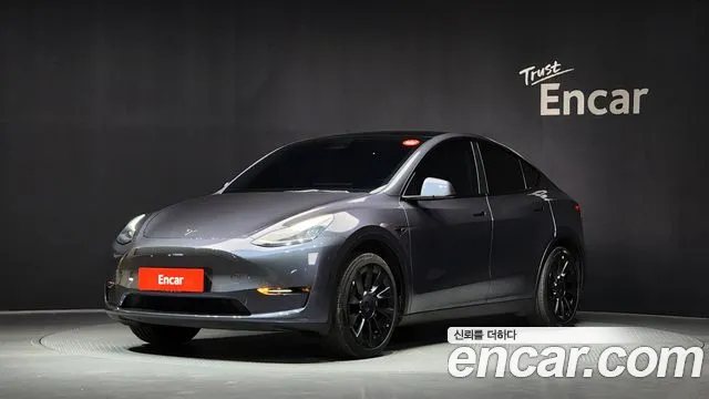 Tesla Model Y 2021 Светло-серебряный цвет из Кореи
