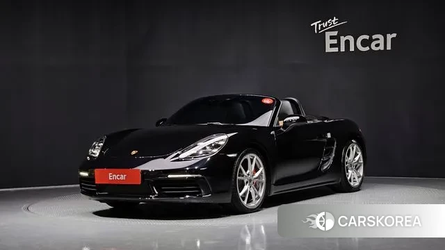 Porsche 718 Boxster 2020 Черный из Кореи