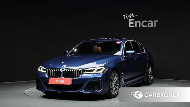 BMW 5 Series (G30) 2021 Синий из Кореи