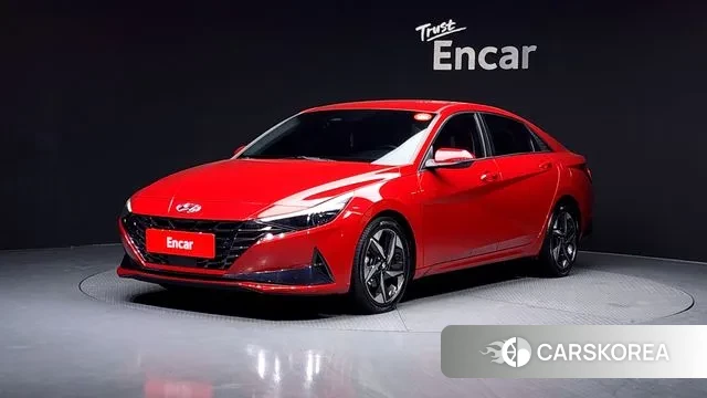 Hyundai Avante (CN7) 2021 Красный из Кореи