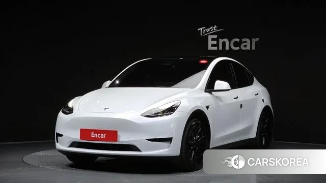 Tesla Model Y 2023 Белый из Кореи
