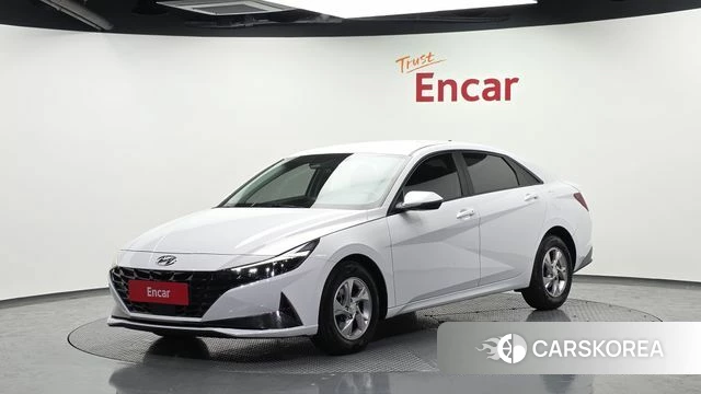Hyundai Avante (CN7) 2021 Белый из Кореи