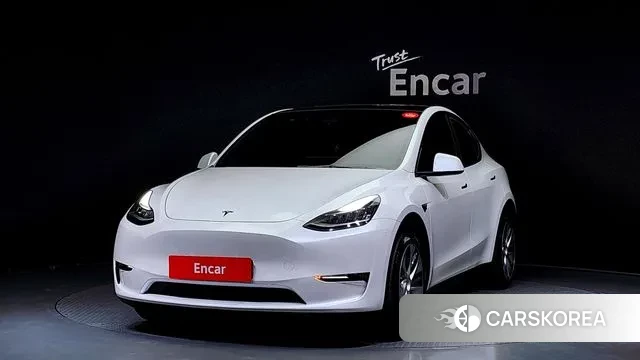Tesla Model Y 2021 Белый из Кореи