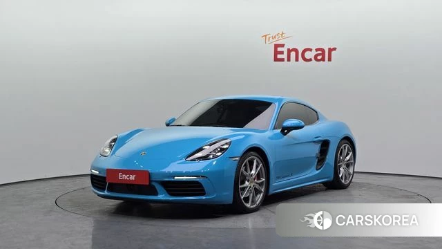 Porsche 718 Cayman 2020 Небесно-голубой из Кореи