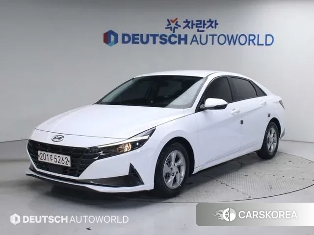 Hyundai Avante (CN7) 2021 Белый из Кореи