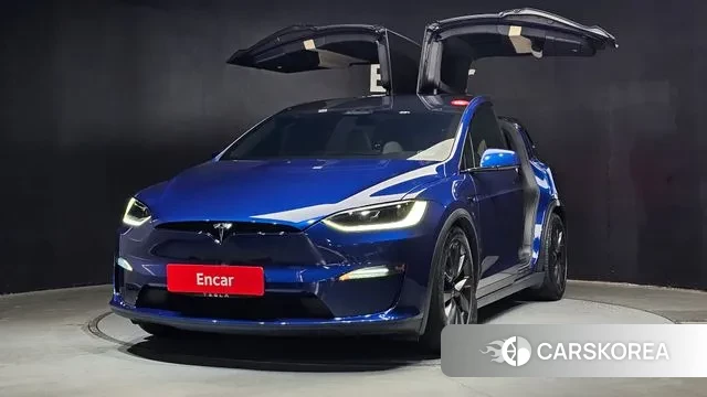 Tesla Model X 2023 Синий из Кореи