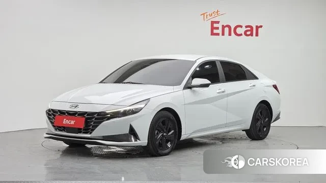 Hyundai Avante Hybrid (CN7) 2021 Белый из Кореи