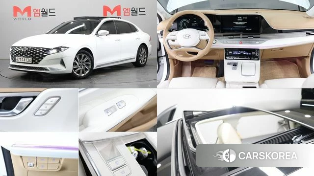 Hyundai The New Grandeur IG Hybrid 2020 Белый из Кореи