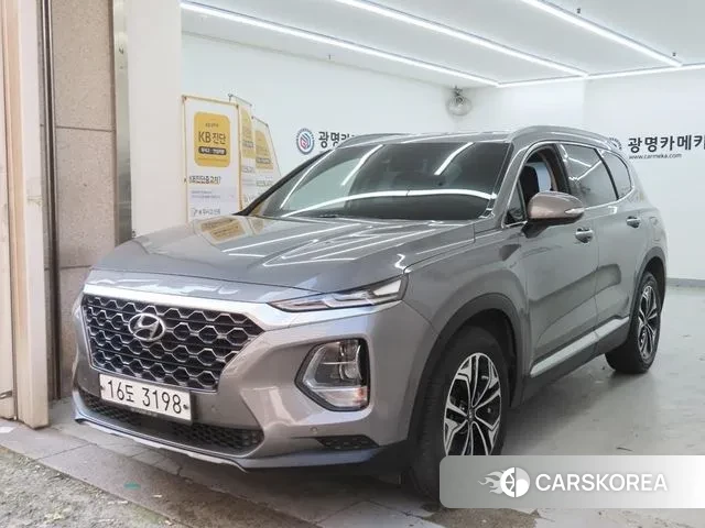 Hyundai Santa Fe TM 2019 Серебристо-серый из Кореи