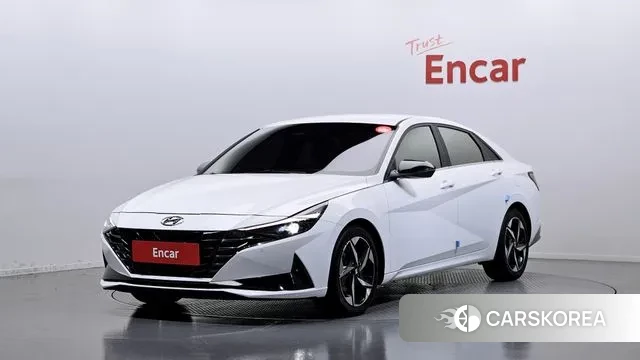 Hyundai Avante (CN7) 2020 Белый из Кореи