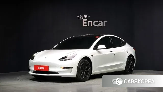 Tesla Model 3 2021 Белый из Кореи