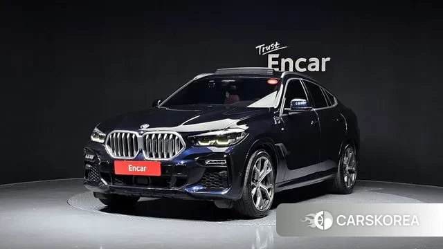 BMW X6 (G06) 2020 Черный из Кореи