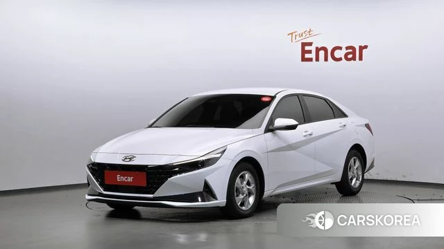 Hyundai Avante (CN7) 2021 Белый из Кореи
