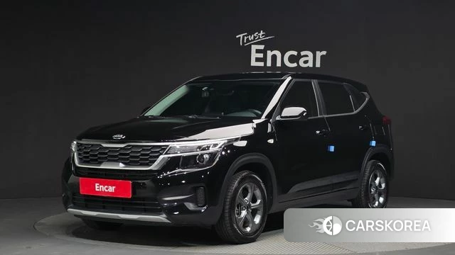 Kia Seltos 2021 Черный из Кореи