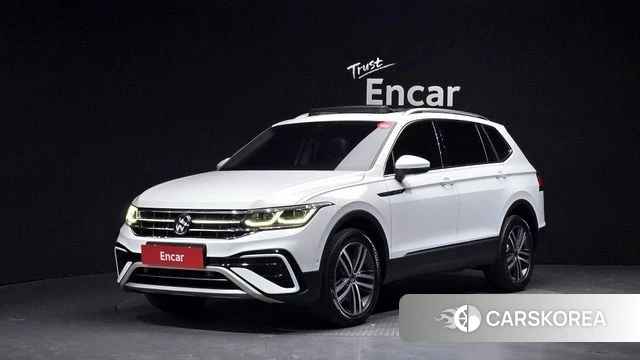 Volkswagen Tiguan Allspace 2022 Белый из Кореи