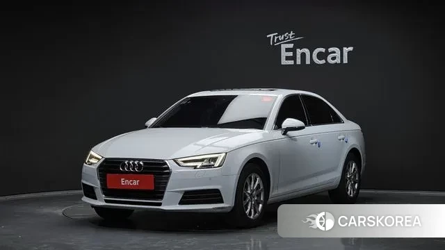 Audi A4 (B9) 2018 Белый из Кореи