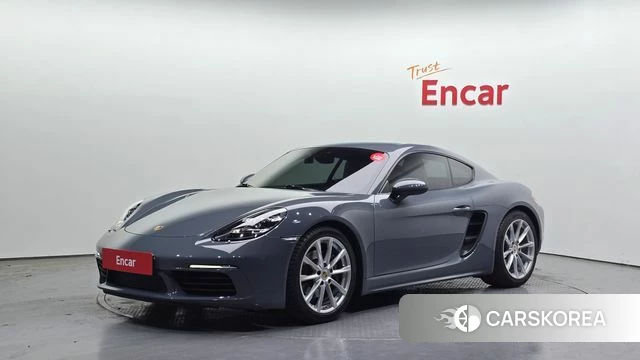 Porsche 718 Cayman 2018 Серебристо-серый из Кореи