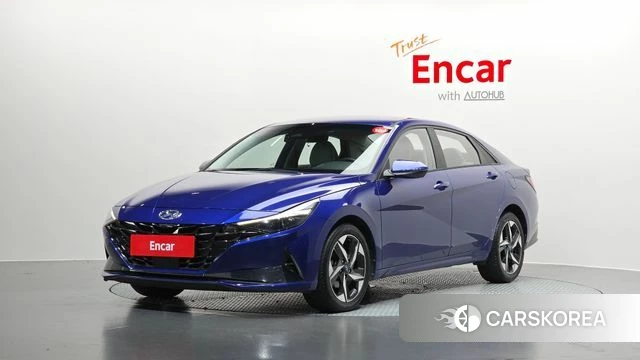 Hyundai Avante (CN7) 2020 Синий из Кореи