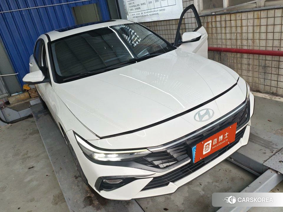 Hyundai Elantra 2023 Белый из Китая