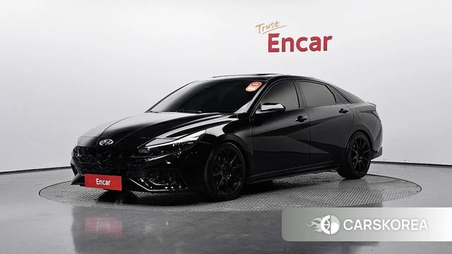 Hyundai Avante (CN7) 2021 Черный из Кореи