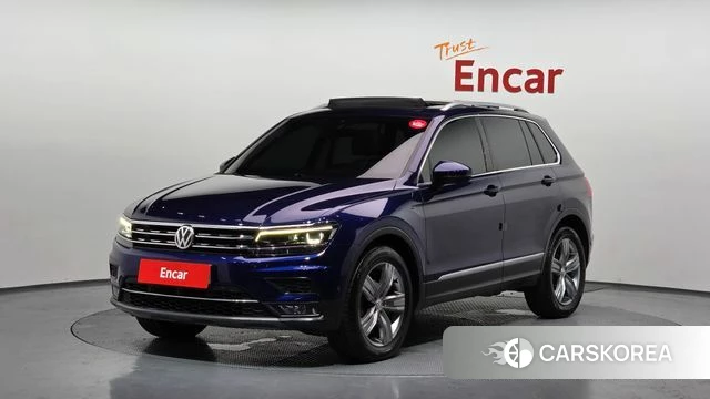 Volkswagen Tiguan second Generation 2018 Синий из Кореи