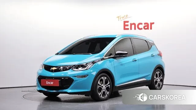 Chevrolet (GM Daewoo) Bolt EV 2021 Синий нефрит из Кореи