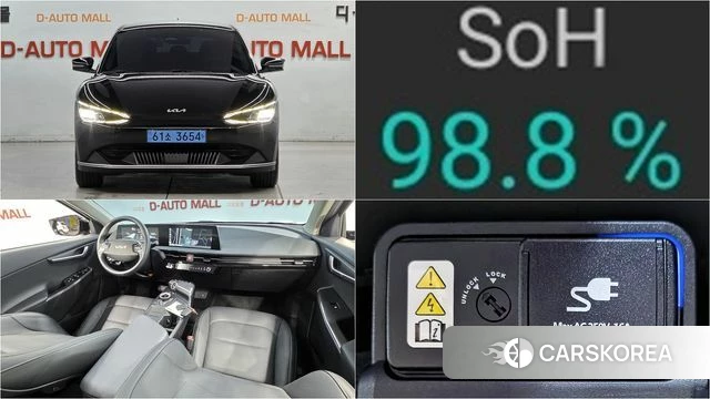 Kia EV6 2022 Черный из Кореи