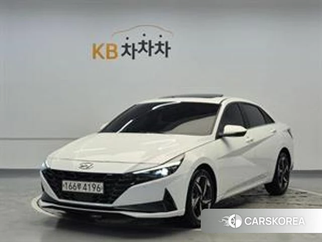 Hyundai Avante (CN7) 2020 Белый из Кореи